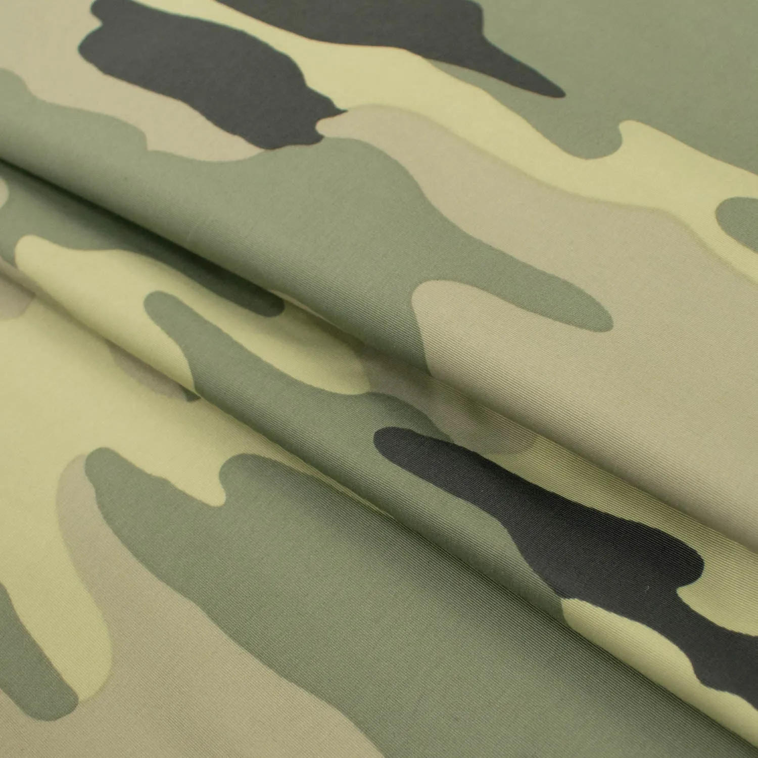 Printed Lining Design-6 Khaki Grey Camouflage/Army