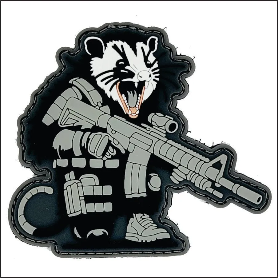 "Street Cat Collection" Patch 3 - Tactical Possum - 3" PVC Patch