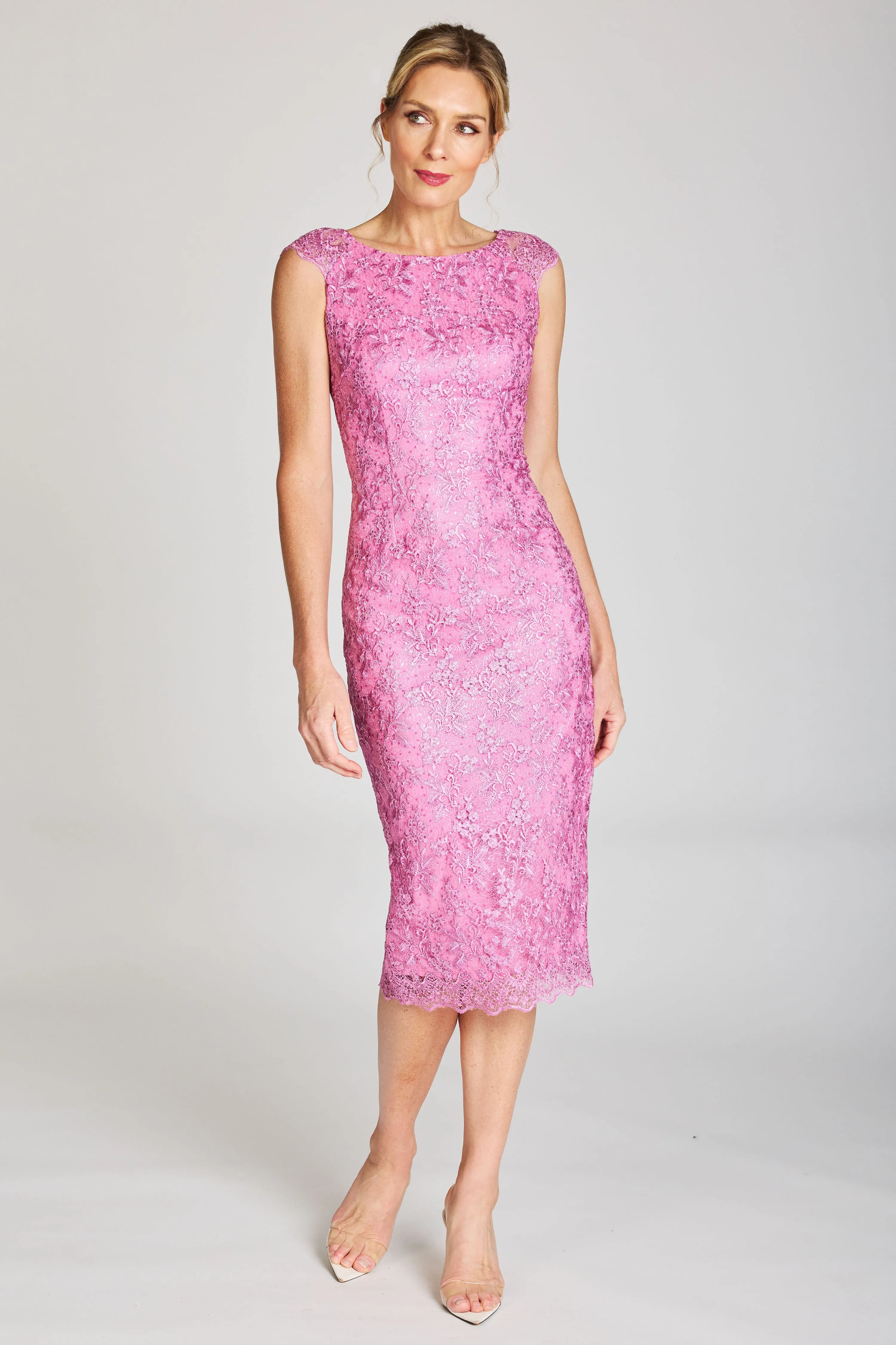 Romance The Label Elegance Midi Dress - Purple - PD234301