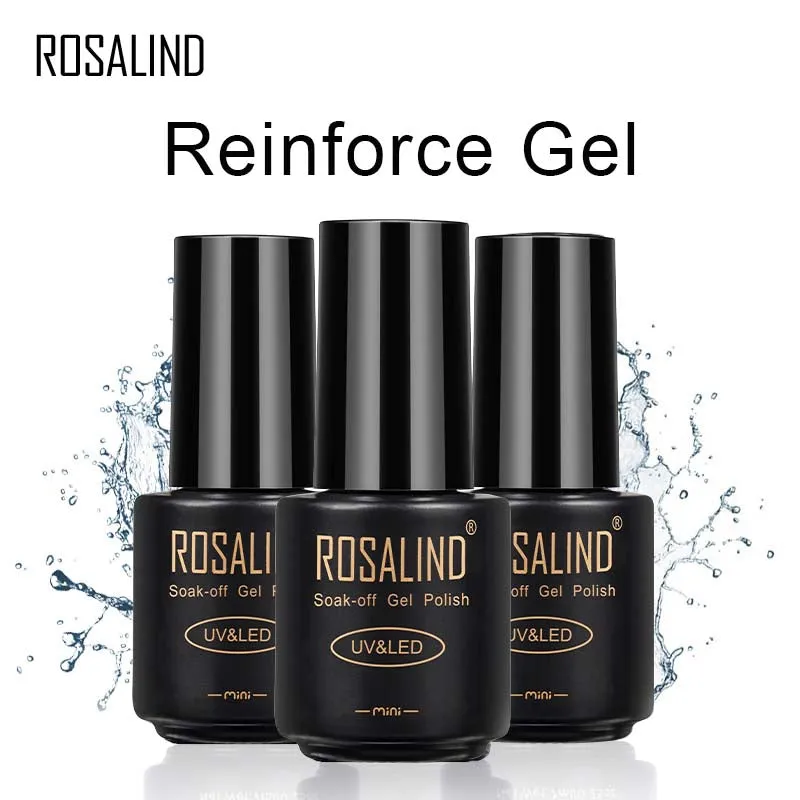 ROSALIND Reinforce Gel Polish Bright For Nail Art Design LED/UV Lamp