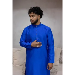 Sale Two Piece Suit Straight Fit Kurta - Blue