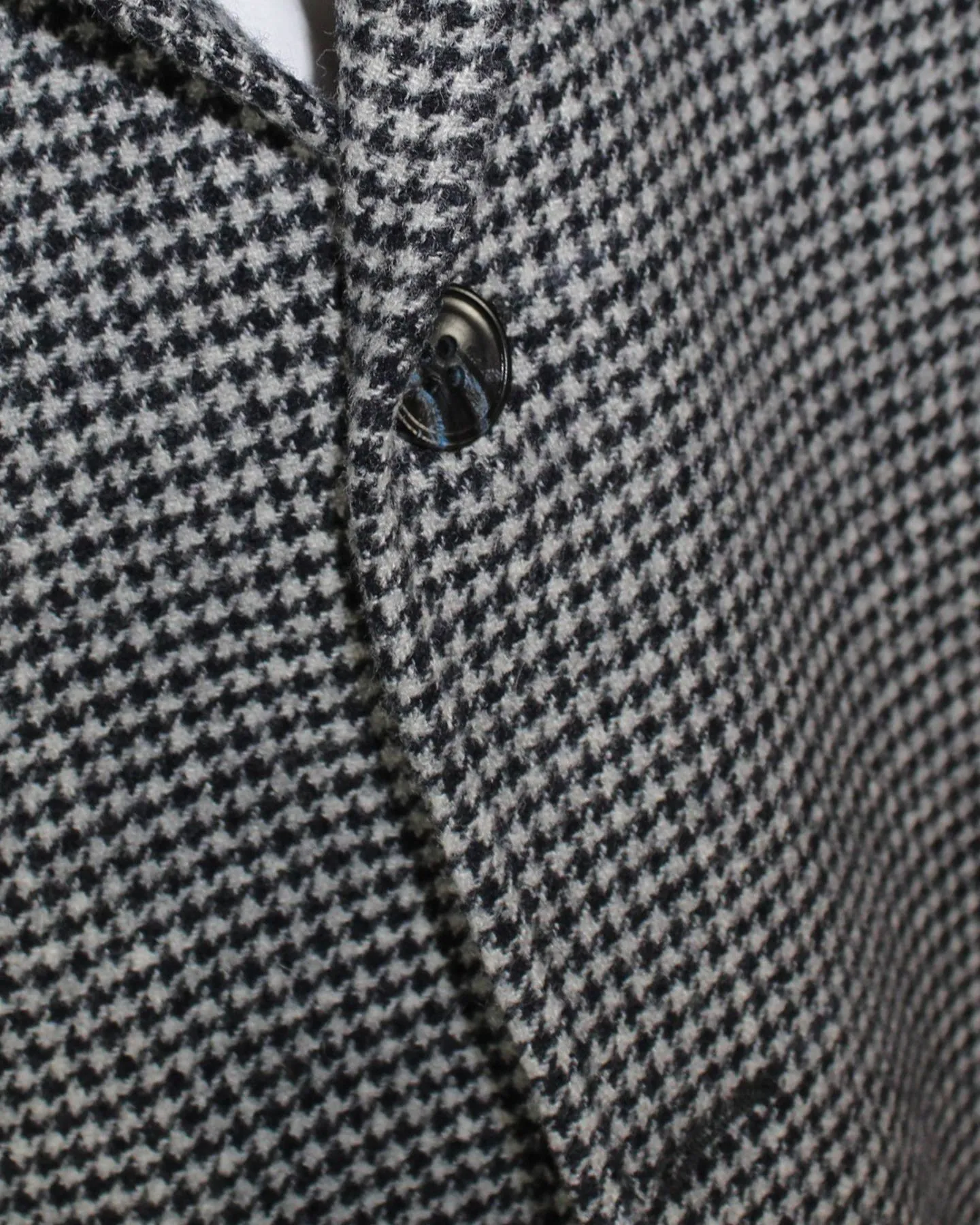 Sartorio Sport Coat EUR 58/ US 46 Gray Black Houndstooth - Unlined Sartorial Blazer SALE