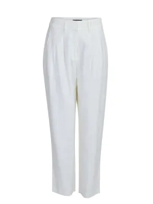 Viscose Linen Pleated Front Pants