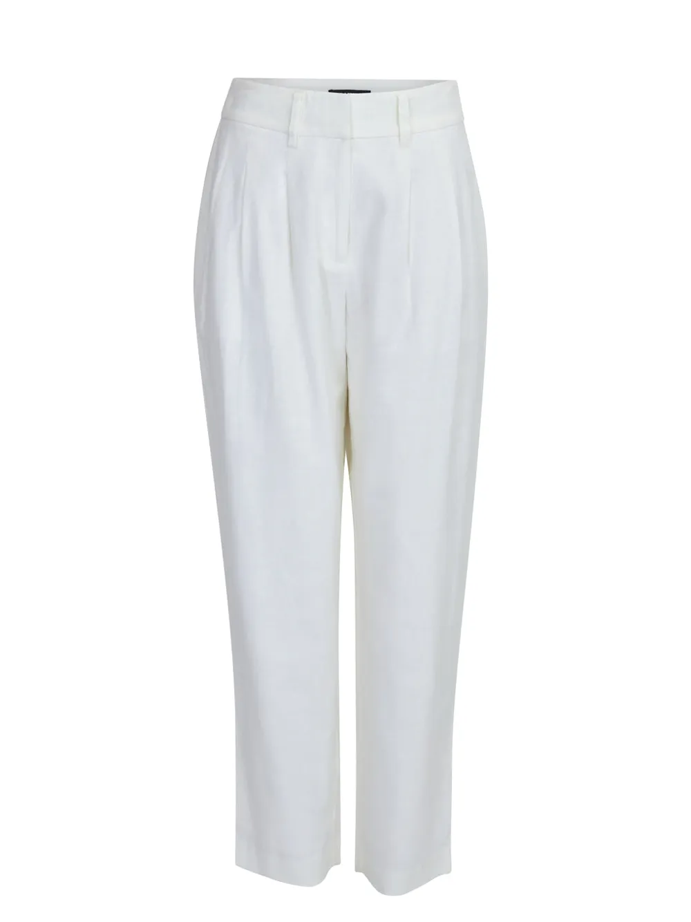 Viscose Linen Pleated Front Pants