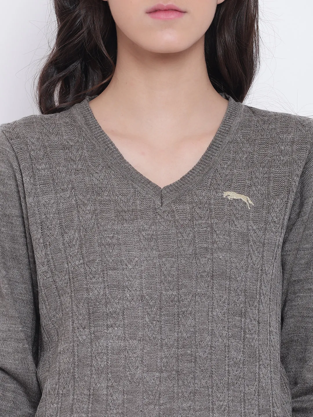 Women Beige Casual Sweaters