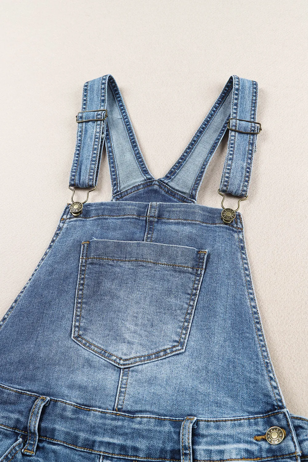 Women's Ripped Short Casual Overalls Bib Overalls Shorts Romper